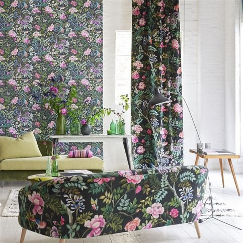 Porcelaine De Chine Noir Wallcovering by Designers Guild