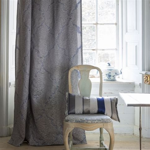 Pugin Zinc Fabric by Designers Guild 