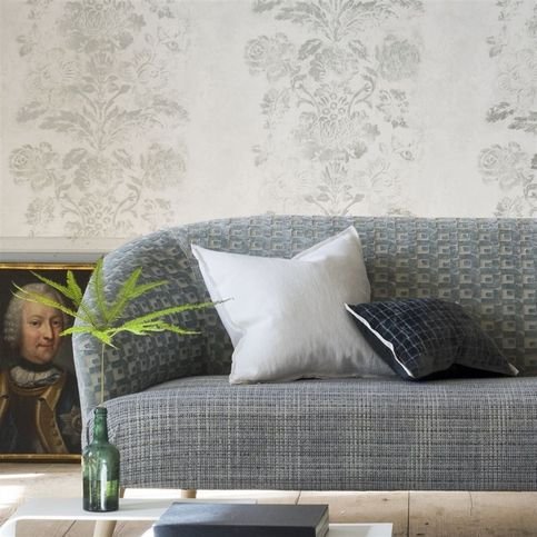 Pugin Zinc Fabric by Designers Guild 