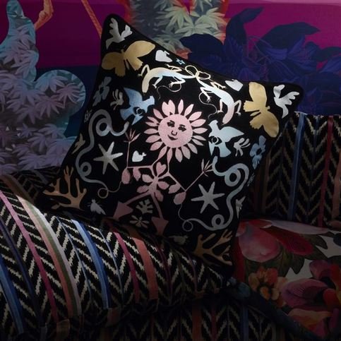 Reve De Papier Jais Cushion by Christian Lacroix/Designers Guild