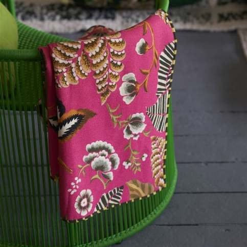Rose De Damas Cerise Throw by Designers Guild