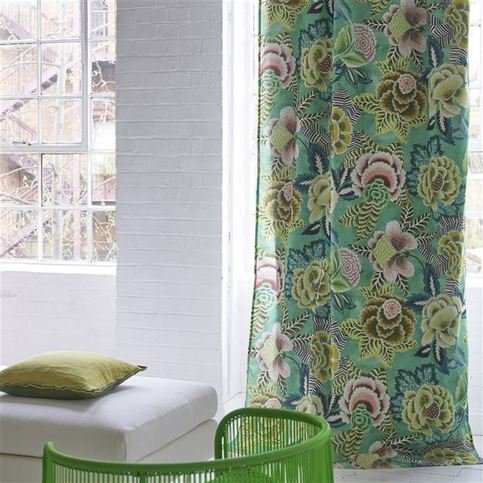 Rose De Damas Jade Fabric by Designers Guild 