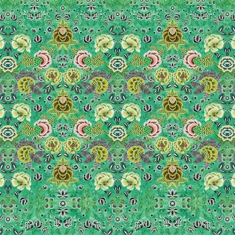 Rose De Damas Jade Wallcovering by Designers Guild
