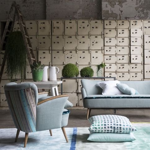 Savio Aqua Fabric by Designers Guild 