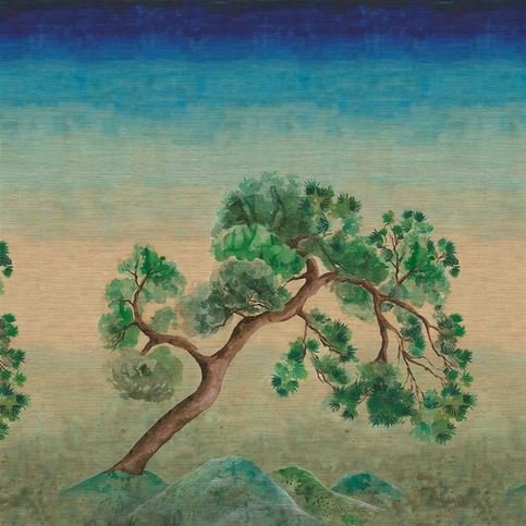 Scene D Arbre Grasscloth Elm Wallcovering by Designers Guild