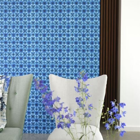 Shibori Cobalt Wallcovering by Designers Guild