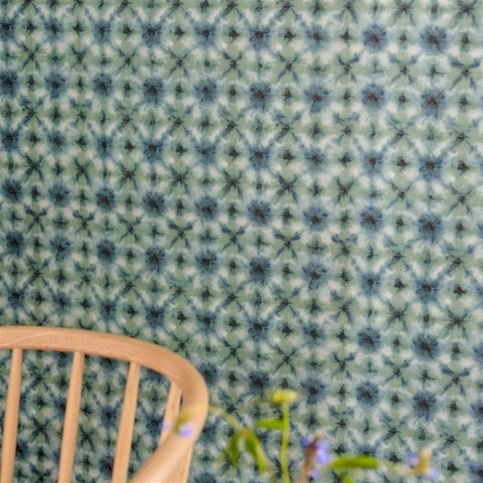 Shibori Duck Egg Wallcovering by Designers Guild