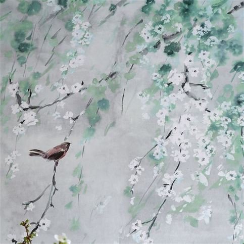Shinsha Scene 1 Celadon Wallcovering by Designers Guild