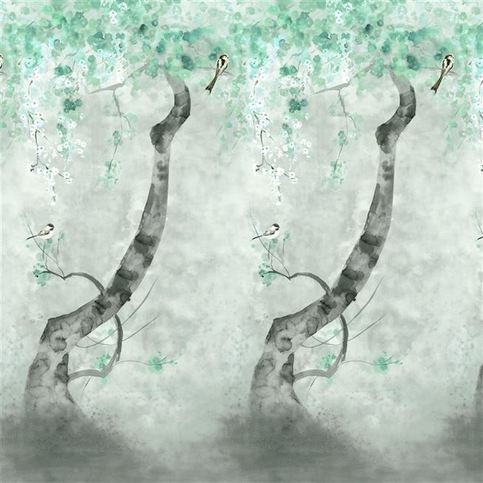 Shinsha Scene 2 Celadon Wallcovering by Designers Guild