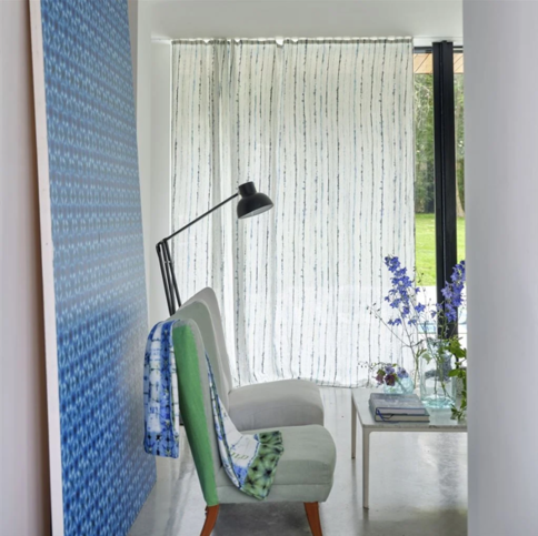 Shiwa Cobalt Fabric by Designers Guild 