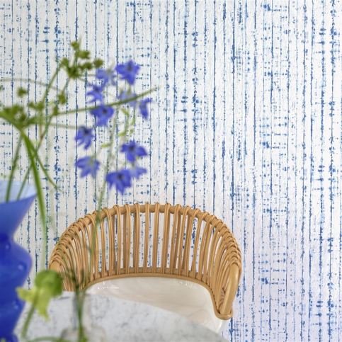 Shiwa Cobalt Wallcovering by Designers Guild