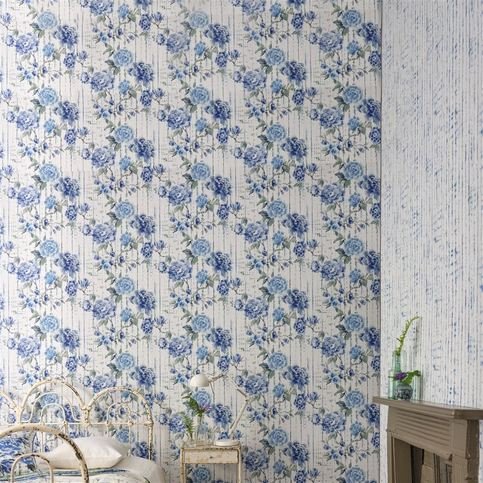 Shiwa Cobalt Wallcovering by Designers Guild