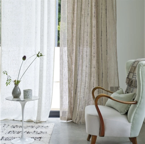 Shiwa Slate Fabric by Designers Guild 