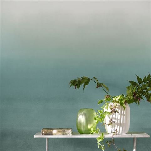 Shoshi Duck Egg Wallcovering by Designers Guild