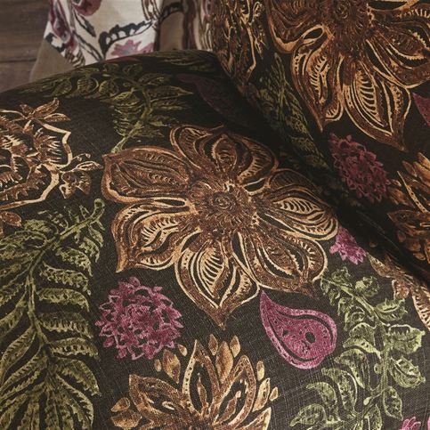 Surekha Chocolate Fabric by William Yeoward