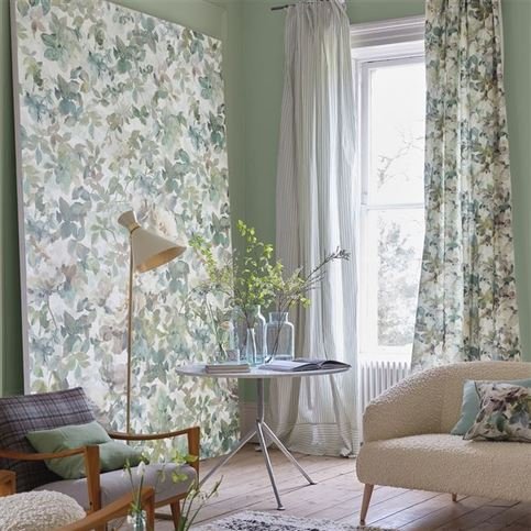 Thelmas Garden Celadon Wallcovering by Designers Guild