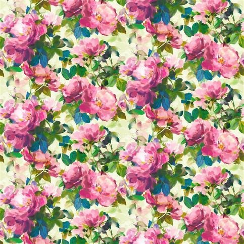 Thelmas Garden Fuchsia Fabric by Designers Guild 