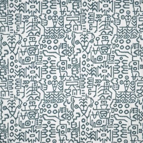 Tikal Slate Fabric by William Yeoward 