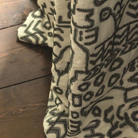 Tikal Slate Fabric by William Yeoward 