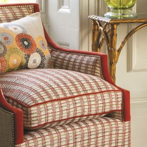 Tula Rouge Fabric by William Yeoward