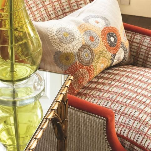 Tula Rouge Fabric by William Yeoward