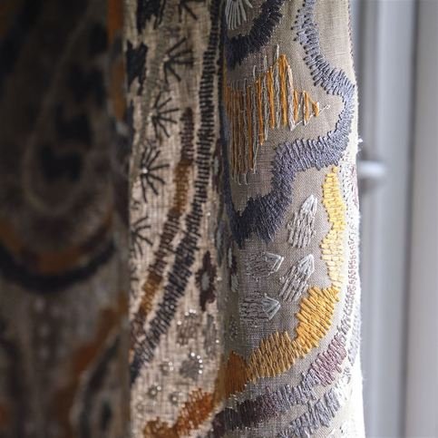 Uchiwa Ochre Fabric by Designers Guild 