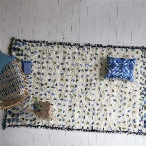Valais Cobalt Rug by Designers Guild