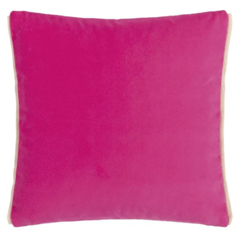 Varese Fuchsia & Malachite Velvet Cushion by Designers Guild