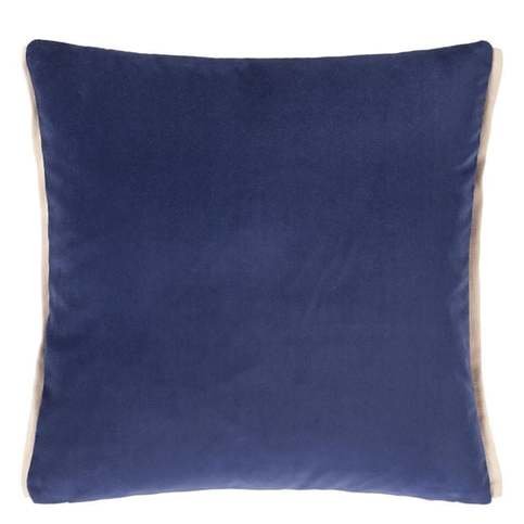 Varese Indigo & Smoke Velvet Cushion by Designers Guild
