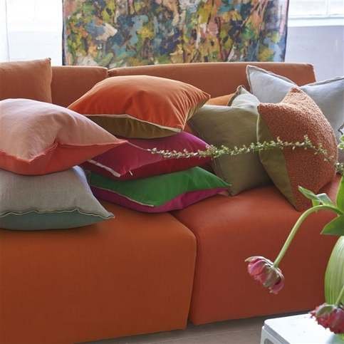 Varese Scarlet & Bright Fuchsia Cushion by Designers Guild