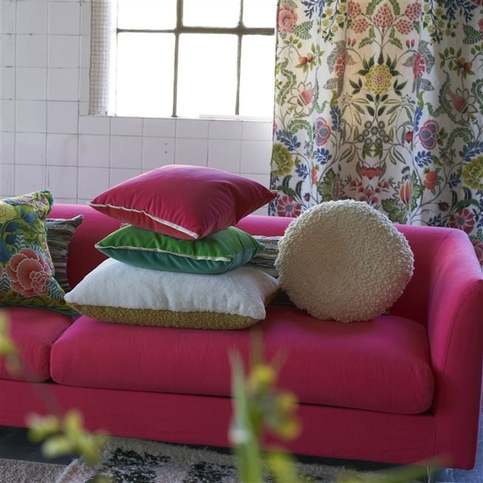 Varese Scarlet & Bright Fuchsia Cushion by Designers Guild