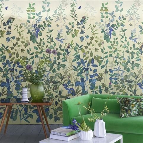 Voliere Lemongrass Wallcovering by Designers Guild