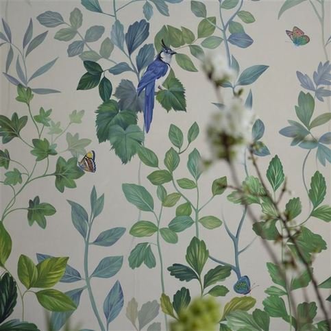 Voliere Sky Wallcovering by Designers Guild