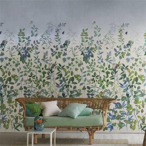 Voliere Sky Wallcovering by Designers Guild