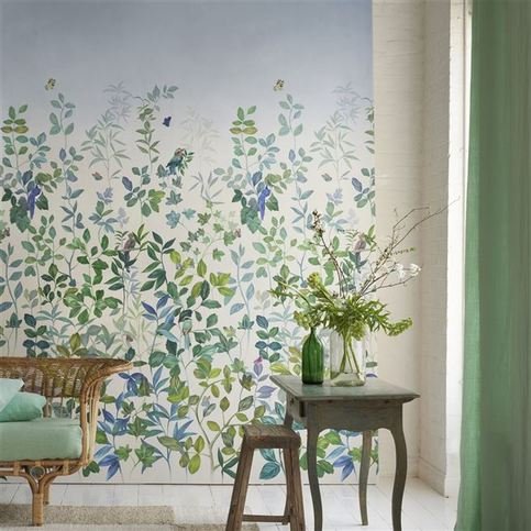 Voliere Sky Wallcovering by Designers Guild