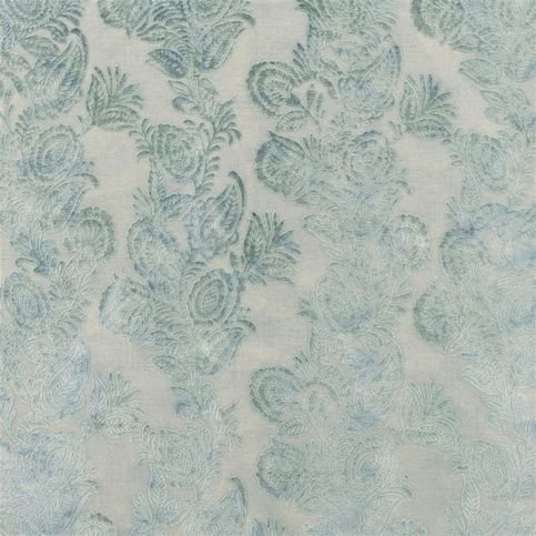 Zanfirico Duck Egg Fabric by Designers Guild 