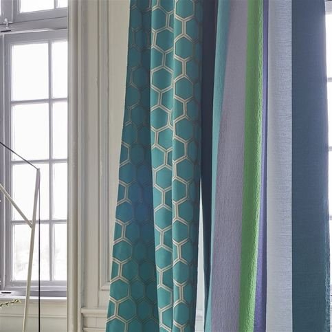 Zardozi Azure Fabric by Designers Guild 