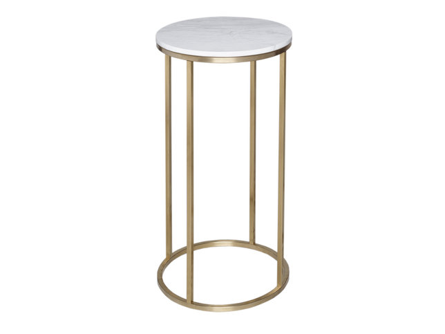 Kensal Marble and Brass Circular Lamp Stand by Gillmore Space