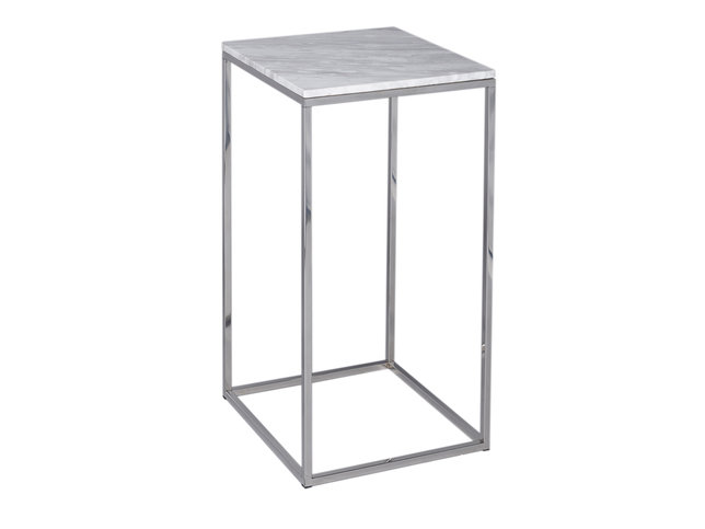 Kensal Marble and Steel Square Lamp Stand by Gillmore Space