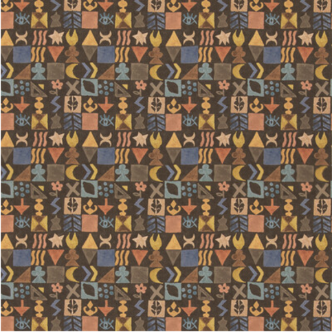 Potato Print Chocolate Fabric by GP & J Baker X Kit Kemp