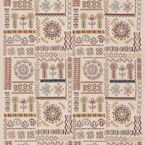 Spin Off Red/Green Fabric by GP & J Baker X Kit Kemp