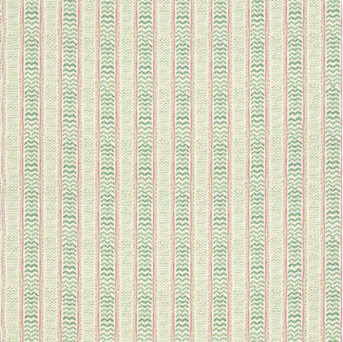 Wriggle Room Green/Pink Fabric by GP & J Baker X Kit Kemp