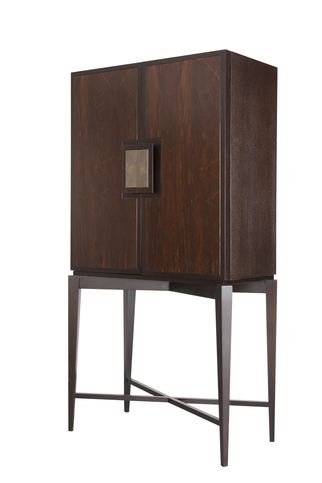 Fullerton Bar/Storage Cabinet With Suede Inserts by Hamilton Conte