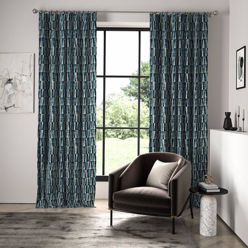 Acute Ink/ Azure Fabric by Harlequin
