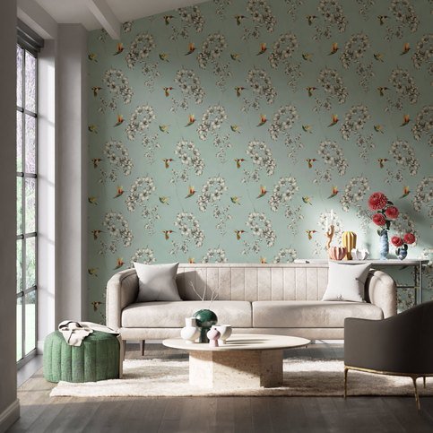 Amazilia Sky Wallcovering by Harlequin