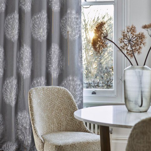 Amity Slate/Gold Fabric by Harlequin