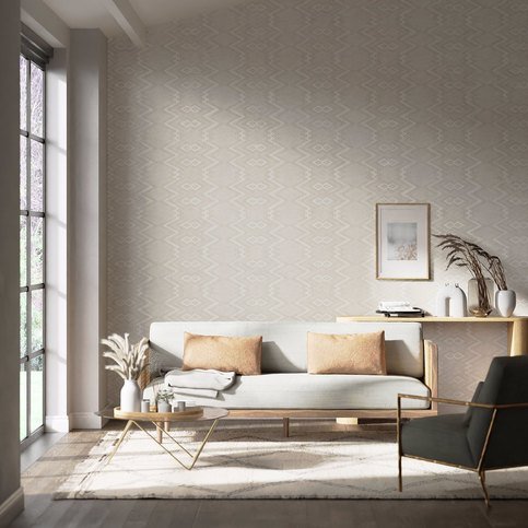 Ankara Sail Cloth/ Diffused Light Wallcovering by Harlequin