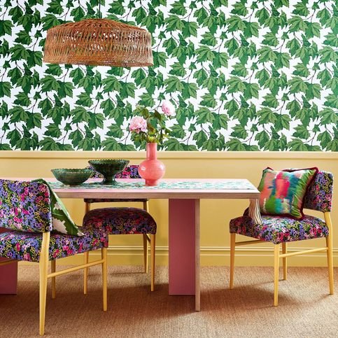 Dappled Leaf Emerald Wallcovering by Harlequin X Sophie Robinson