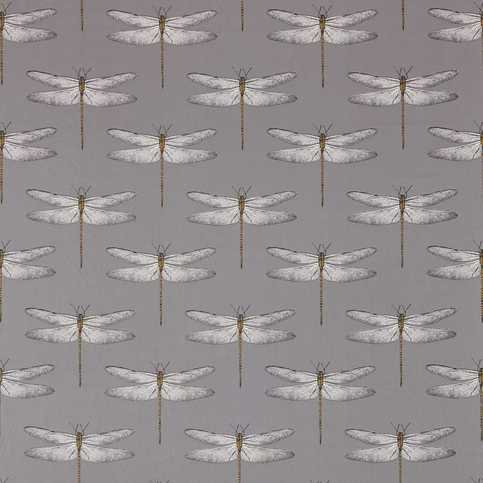 Demoiselle Graphite/Almond Fabric by Harlequin
