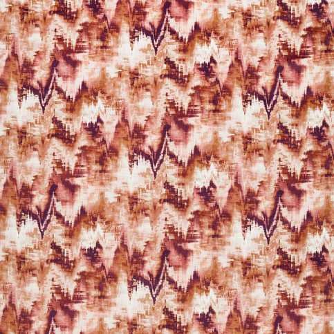 Distortion Rosewood/Burnt Umber/Clay Fabric by Harlequin